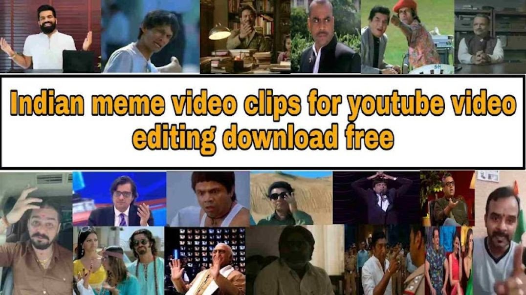 Indian meme Video Clips For Youtube Video Editing Download