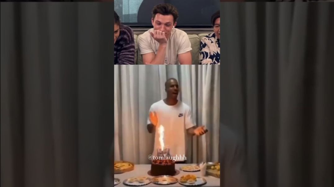 Tom Holland Laughs to Viral Video Meme Download